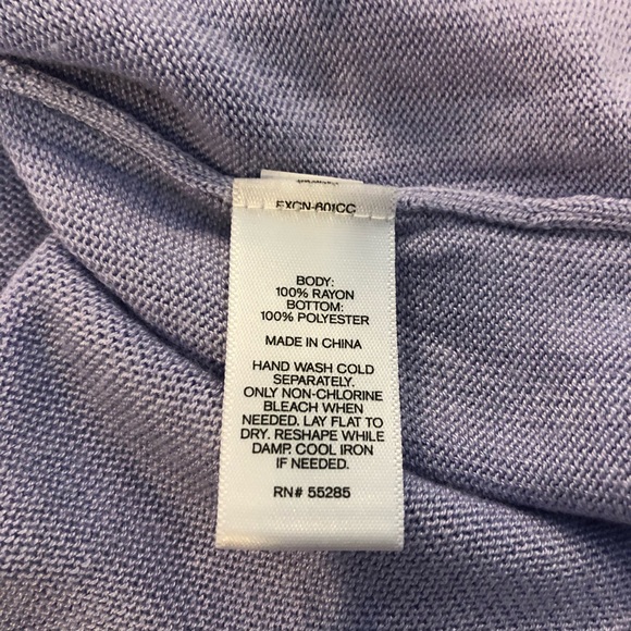 Express Lavender Scoop Neck Tunic Sweater size Medium - Picture 7 of 8